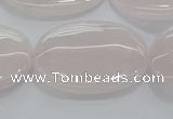 CRQ236 15.5 inches 18*25mm oval rose quartz beads wholesale