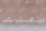 CRQ291 15.5 inches 10mm faceted round rose quartz gemstone beads