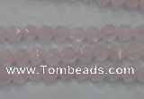 CRQ300 15 inches 6mm faceted nuggets rose quartz beads