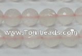 CRQ35 15.5 inches 12mm faceted round natural rose quartz beads