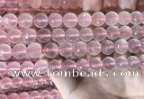 CRQ445 15.5 inches 10mm faceted round rose quartz beads