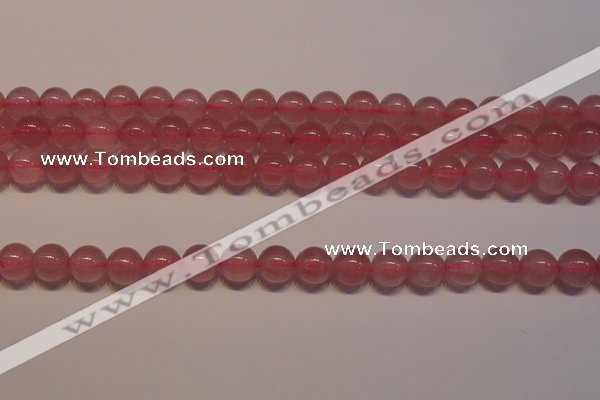 CRQ461 15.5 inche 6mm round AA grade Madagascar rose quartz beads