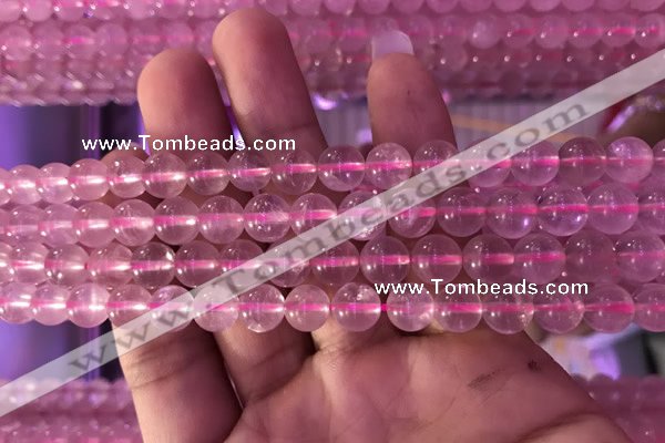 CRQ471 15.5 inches 8mm round rose quartz gemstone beads