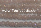 CRQ511 15.5 inches 6mm faceted round AB-color rose quartz beads