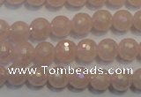 CRQ512 15.5 inches 8mm faceted round AB-color rose quartz beads