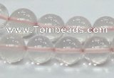 CRQ54 15.5 inches 14mm round natural rose quartz beads wholesale