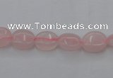 CRQ608 15.5 inches 8*10mm oval rose quartz beads wholesale