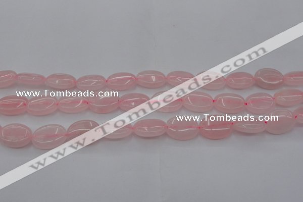 CRQ610 15.5 inches 12*16mm oval rose quartz beads wholesale