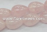 CRQ66 15.5 inches 15*20mm teardrop natural rose quartz beads wholesale