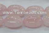 CRQ67 15.5 inches 15*20mm egg-shaped natural rose quartz beads