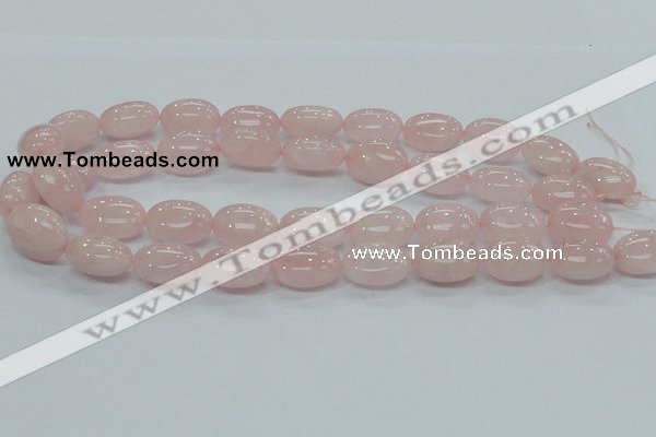 CRQ67 15.5 inches 15*20mm egg-shaped natural rose quartz beads