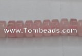 CRQ684 15.5 inches 5*10mm tyre rose quartz beads wholesale