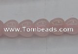 CRQ688 15.5 inches 10*10mm apple-shaped rose quartz beads