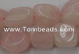 CRQ699 15.5 inches 13*18mm - 15*25mm nuggets rose quartz beads