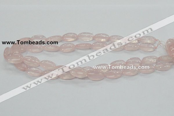 CRQ77 15.5 inches 12*20mm oval natural rose quartz beads wholesale