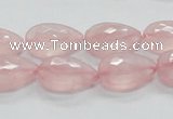 CRQ85 15.5 inches 13*18mm faceted teardrop natural rose quartz beads