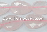 CRQ89 15.5 inches 18*25mm faceted teardrop natural rose quartz beads