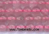 CRQ890 15 inches 4mm round Madagascar rose quartz beads