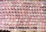 CRQ916 15 inches 4mm round Madagascar rose quartz beads wholesale
