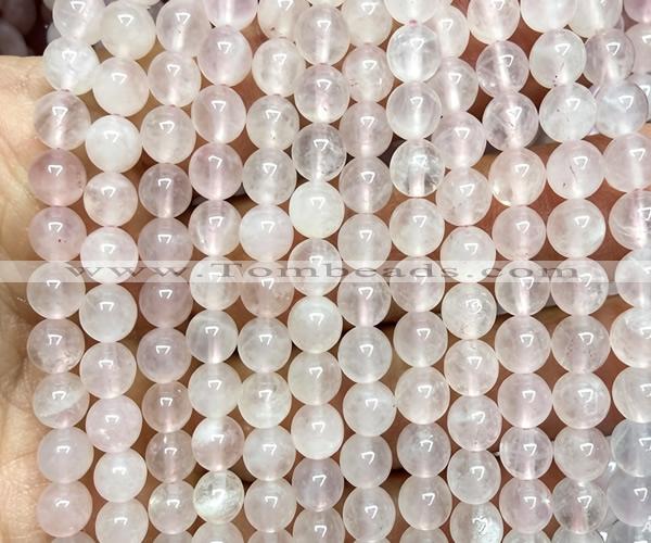 CRQ923 15 inches 6mm round natural rose quartz beads wholesale