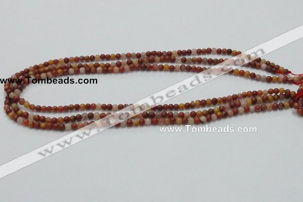 CRS01 15.5 inches 4mm round rainbow stone beads wholesale