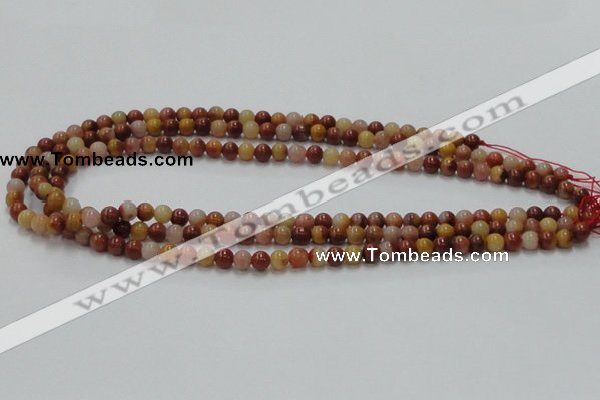 CRS02 15.5 inches 6mm round rainbow stone beads wholesale