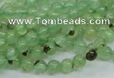 CRU100 15.5 inches 6mm round green rutilated quartz beads wholesale