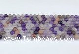 CRU1012 15.5 inches 6mm round mixed rutilated quartz beads