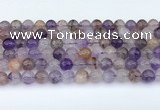 CRU1013 15.5 inches 8mm round mixed rutilated quartz beads