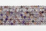 CRU1017 15.5 inches 4mm round mixed rutilated quartz beads