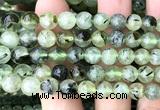 CRU1117 15 inches 8mm round prehnite gemstone beads wholesale