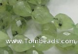 CRU125 15.5 inches 11*16mm faceted teardrop green rutilated quartz beads