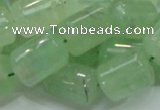 CRU134 15.5 inches 12*17mm column green rutilated quartz beads