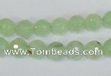 CRU202 15.5 inches 10mm faceted round green rutilated quartz beads