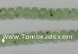CRU206 15.5 inches 5*8mm faceted rondelle green rutilated quartz beads