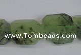 CRU223 15.5 inches 20*20mm freeform green rutilated quartz beads