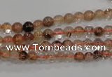 CRU451 15.5 inches 5mm round Multicolor rutilated quartz beads