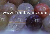 CRU755 15.5 inches 14mm round Multicolor rutilated quartz beads