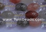 CRU760 15.5 inches 8*10mm rice Multicolor rutilated quartz beads