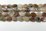 CRU922 15.5 inches 12*16mm oval mixed rutilated quartz beads wholesale