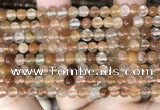 CRU943 15.5 inches 5mm round mixed rutilated quartz beads