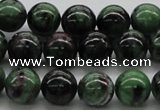 CRZ04 15.5 inches 12mm round ruby zoisite gemstone beads Wholesale