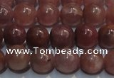 CRZ1000 15.5 inches 6mm - 6.5mm round A- grade natural ruby beads