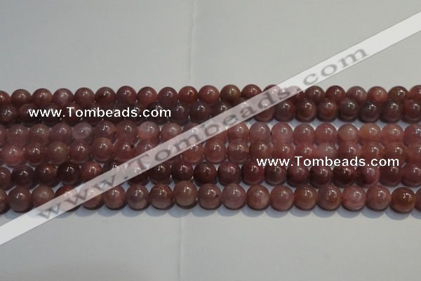 CRZ1000 15.5 inches 6mm - 6.5mm round A- grade natural ruby beads