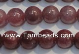 CRZ1002 15.5 inches 6mm - 6.5mm round A grade natural ruby beads