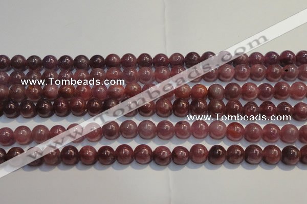 CRZ1002 15.5 inches 6mm - 6.5mm round A grade natural ruby beads