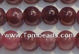 CRZ1005 15.5 inches 6mm - 6.5mm round A+ grade natural ruby beads