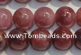 CRZ1006 15.5 inches 7mm - 7.5mm round A+ grade natural ruby beads