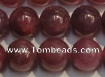 CRZ1009 15.5 inches 7mm - 7.5mm round AA grade natural ruby beads