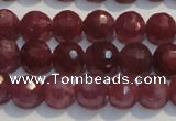 CRZ1011 15.5 inches 5.3mm - 5.8mm faceted round AAA grade ruby beads